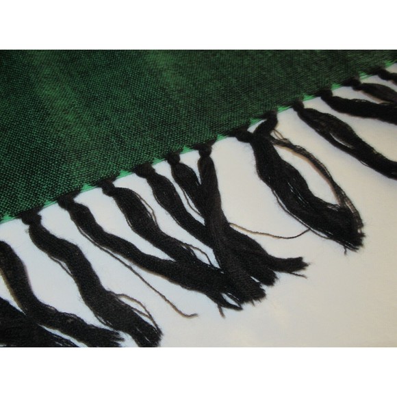 Vtg Hand Woven Scarf Mackay Homecraft Studio Montreal Canada Wool Fringe 50's? - Picture 9 of 12